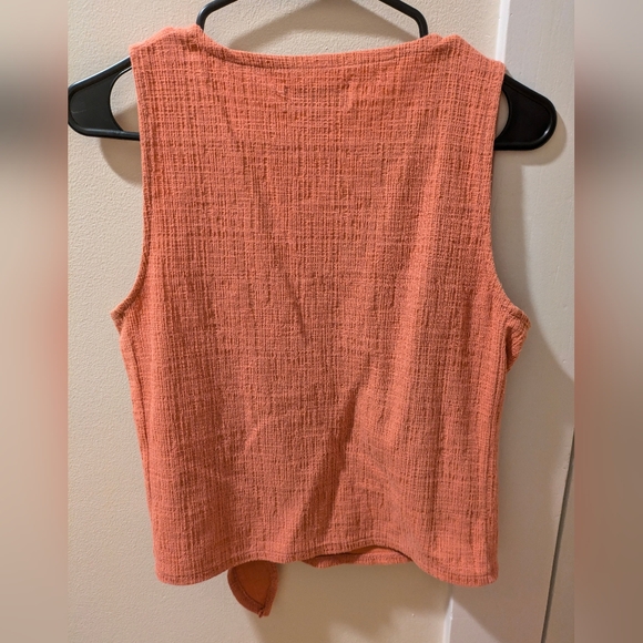 Madewell Texture & Thread Wrap Tie Tank Top - Picture 2 of 4